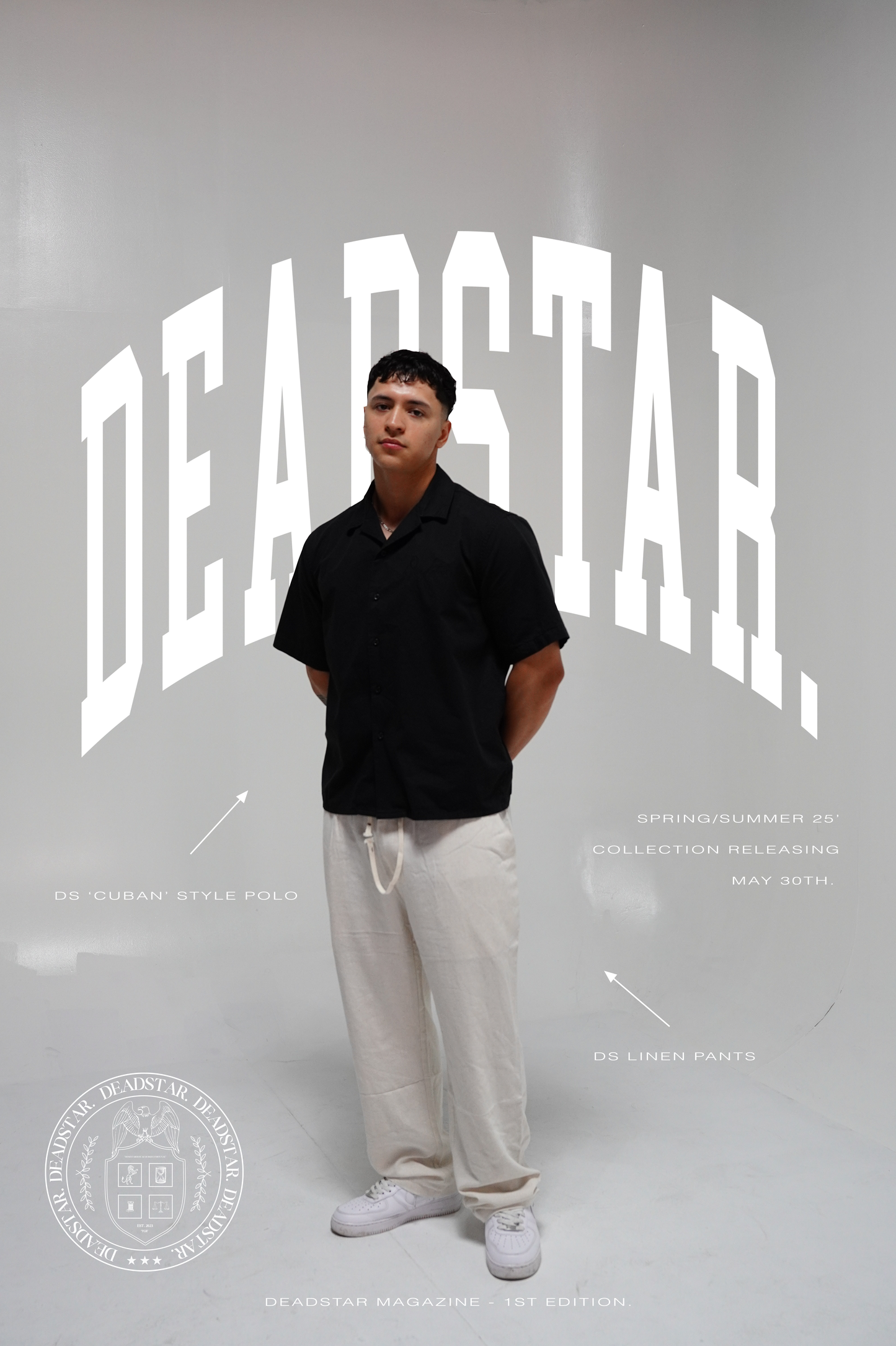 DS 'Cuban Style' Polo (Black)