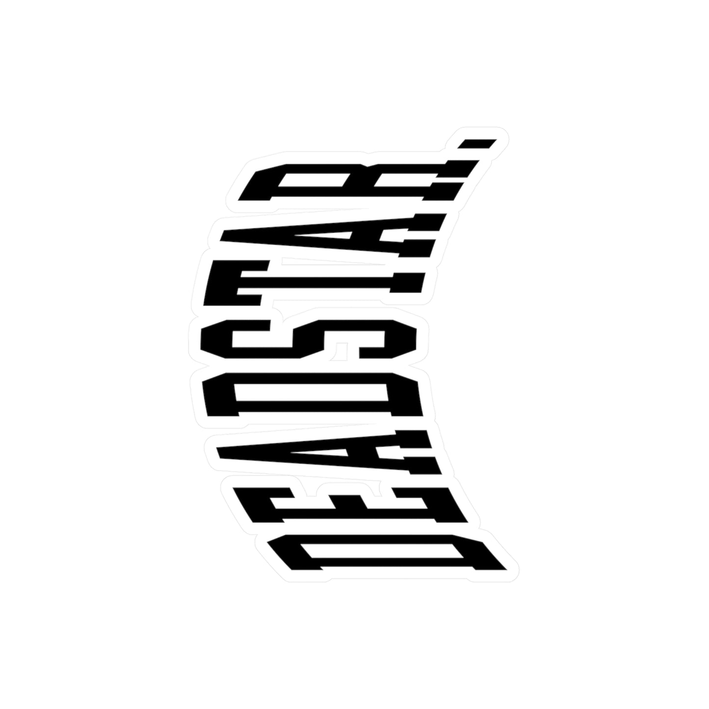 Deadstar Arched Logo Sticker