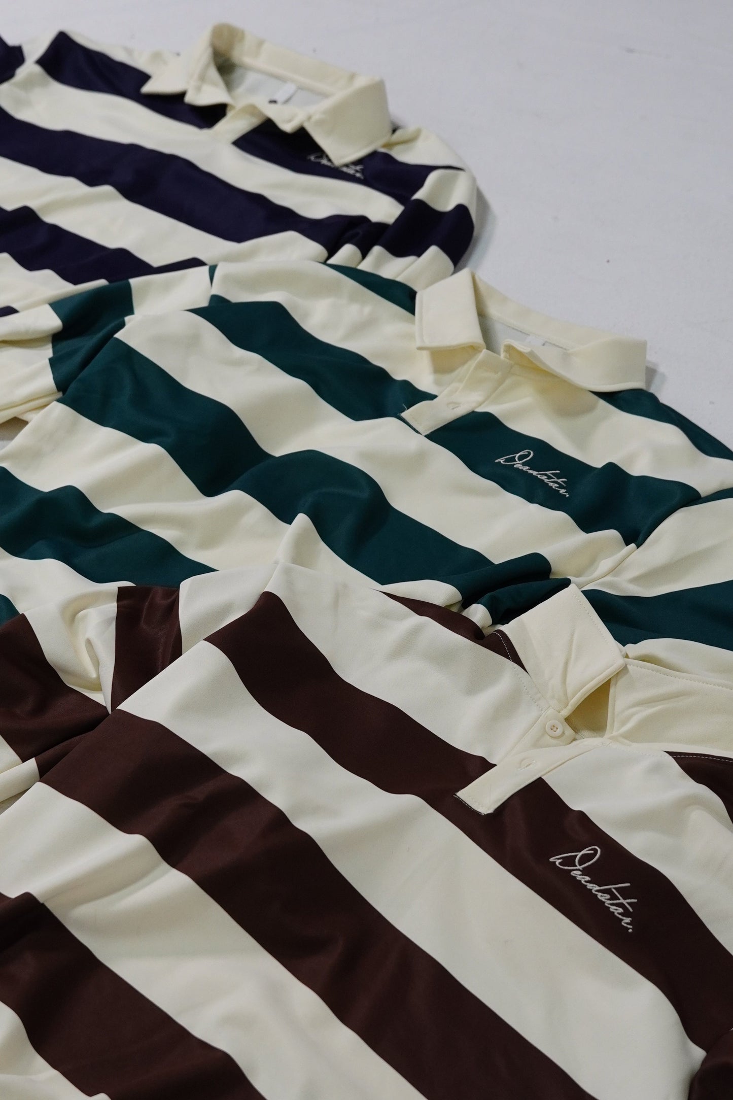 DS Striped Polo (Navy)